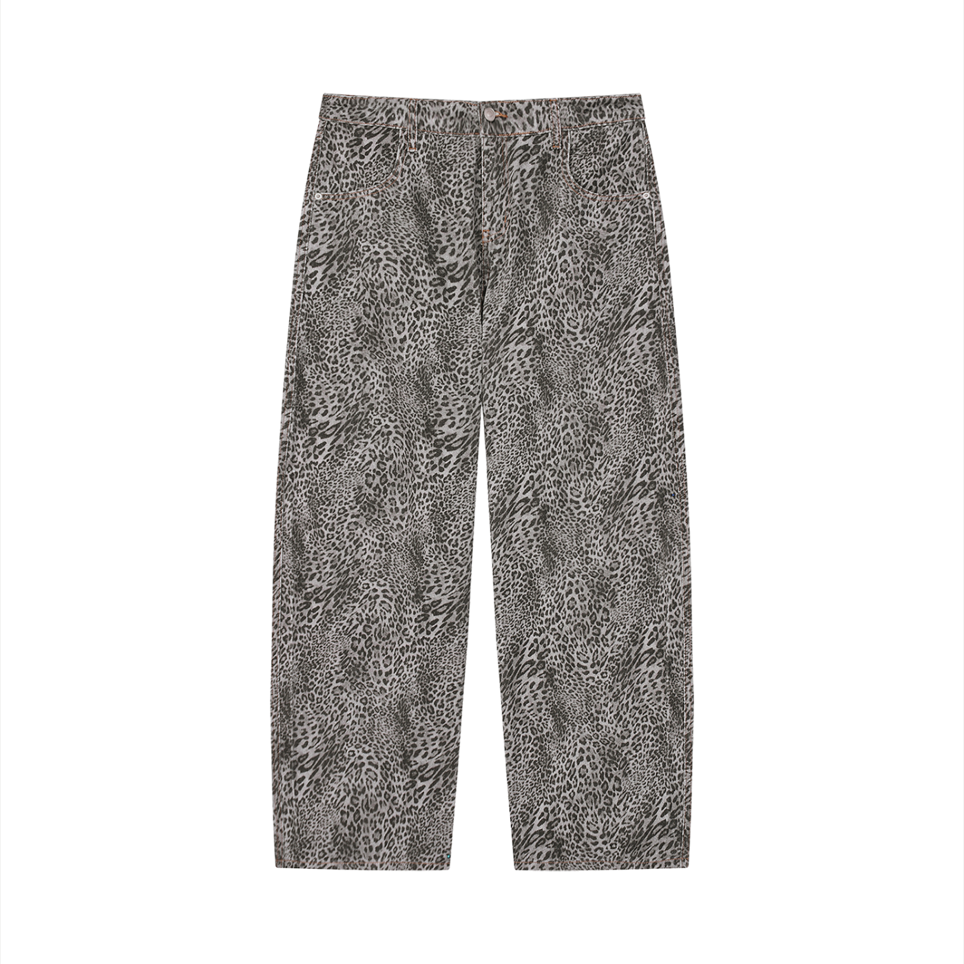 BX Leopard Wide Leg Jeans