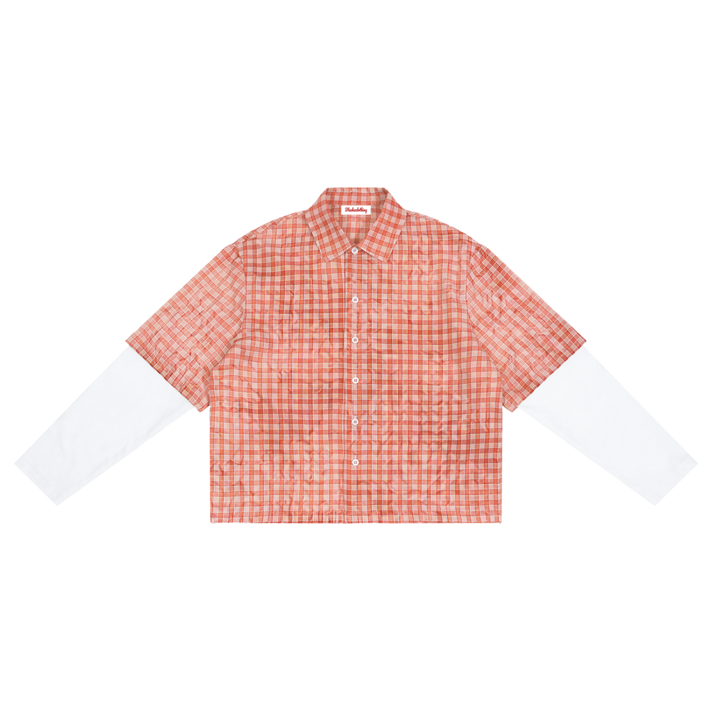 BX Vintage Wash Plaid Short Sleeve Shirt