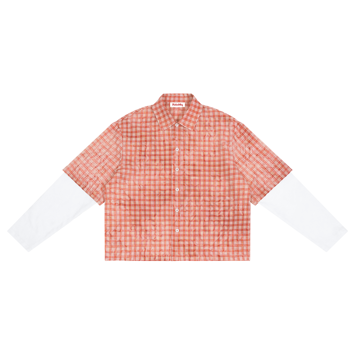 BX Vintage Wash Plaid Short Sleeve Shirt