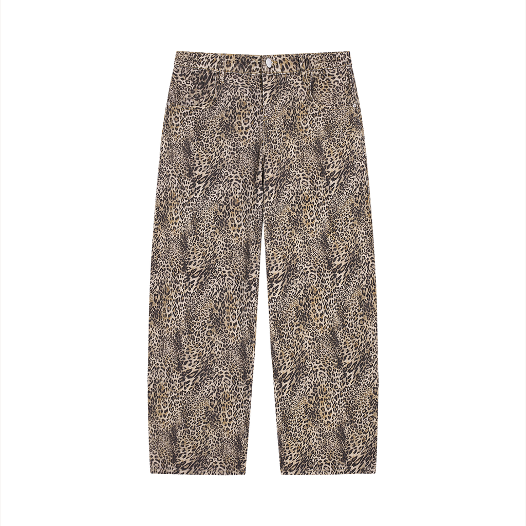 BX Leopard Wide Leg Jeans