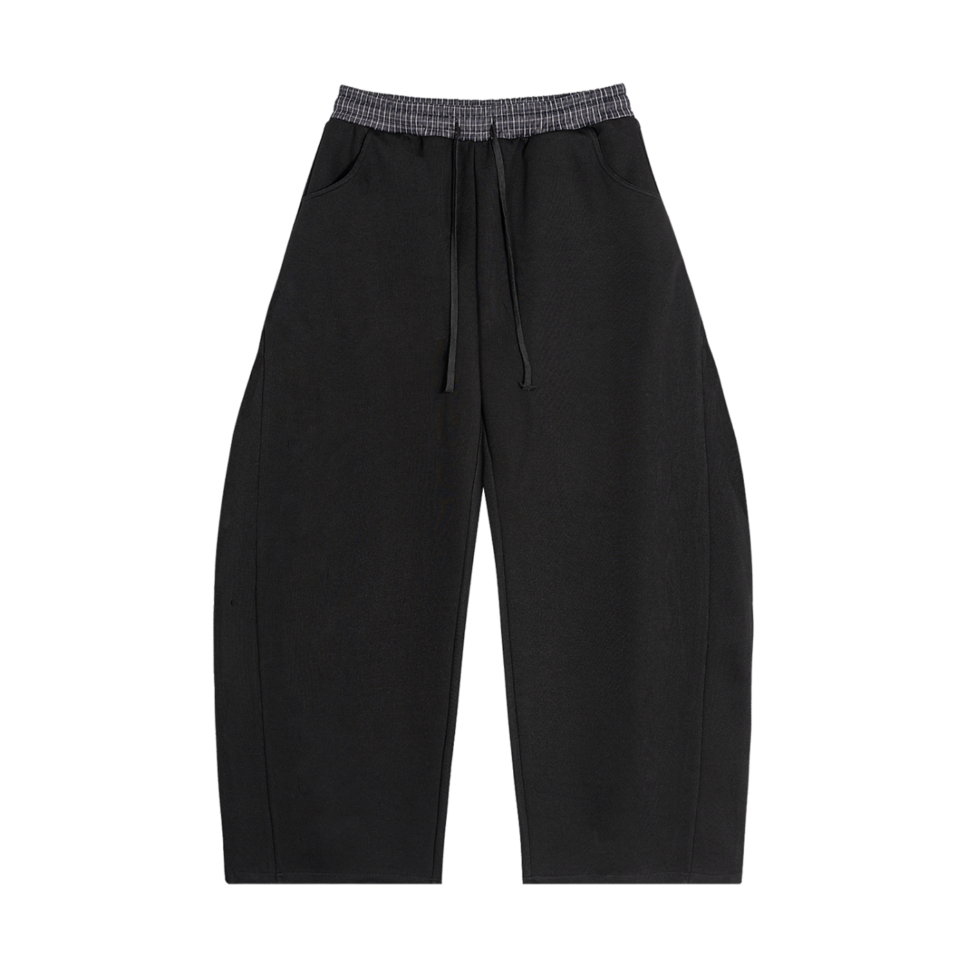 BX Plaid Waistband Barrel Sweatpants