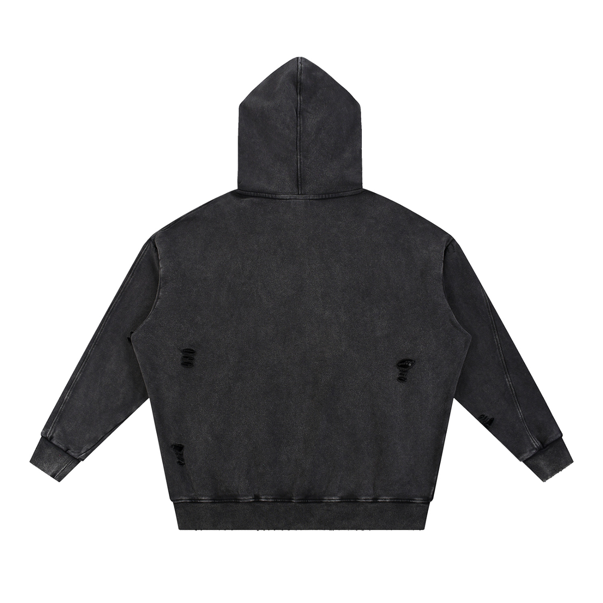 BX Distressed Panel Pocket Hoodie