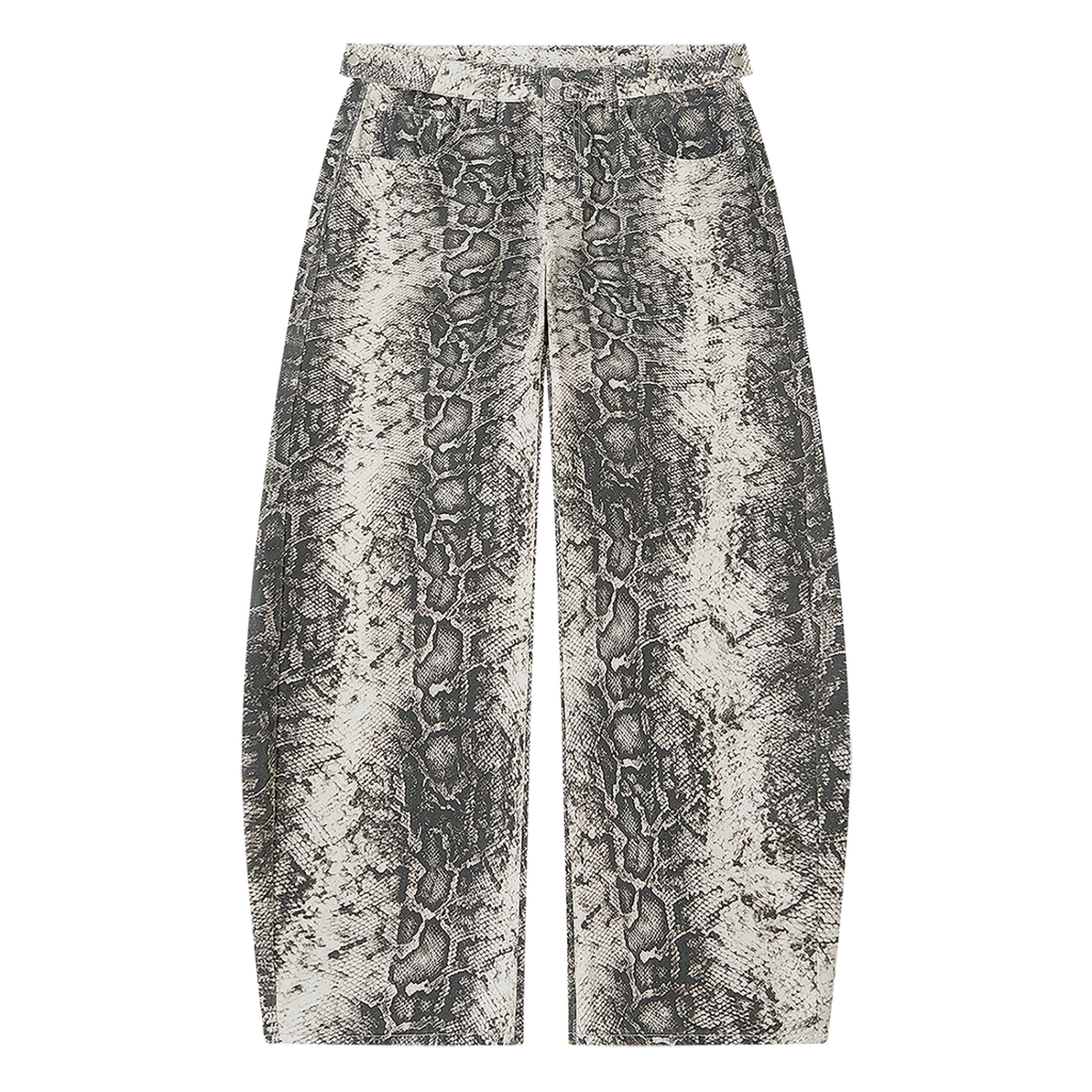 BX Snake Print Barrel Leg Pants