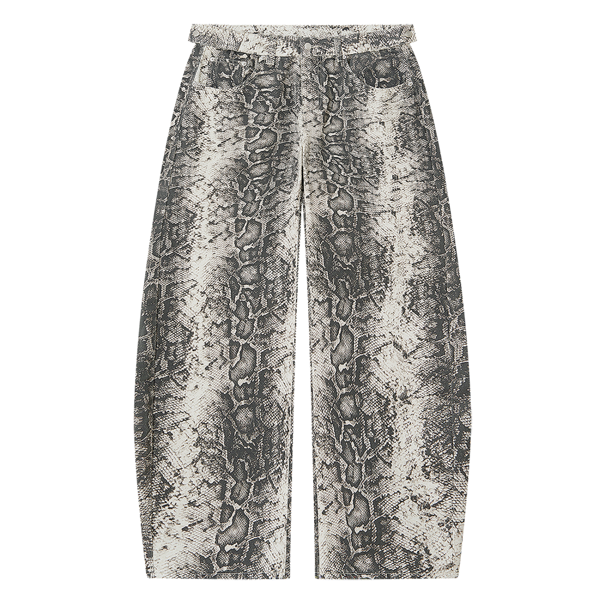 BX Snake Print Barrel Leg Pants
