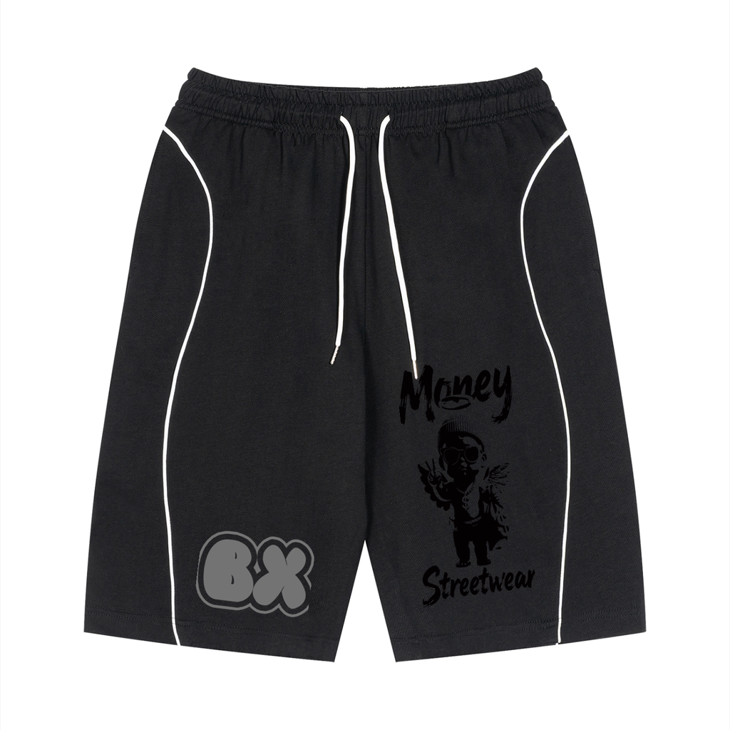 BX “MONEY ANGEL” TRACK SHORTS.