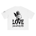 BX “NO LOVE” Oversized  T-Shirt