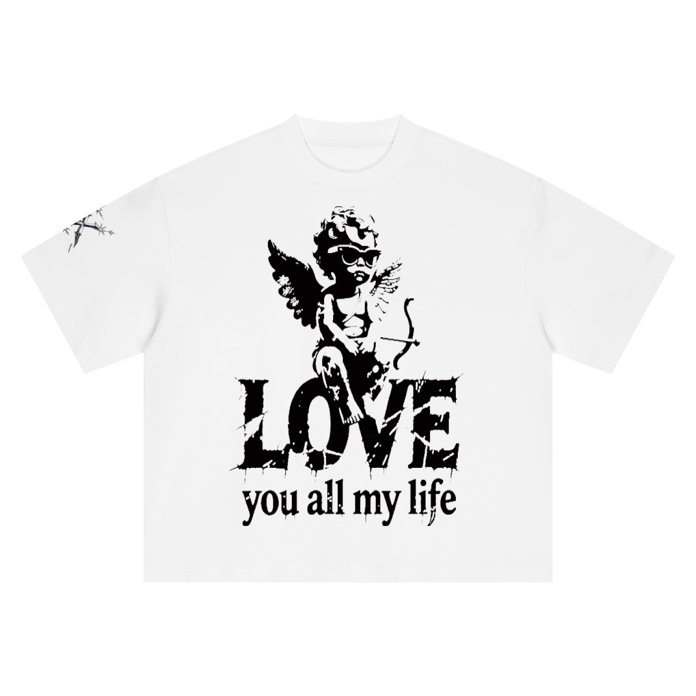 BX “NO LOVE” Oversized  T-Shirt