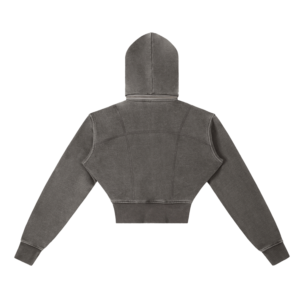 BX Cropped Fleece Hoodie