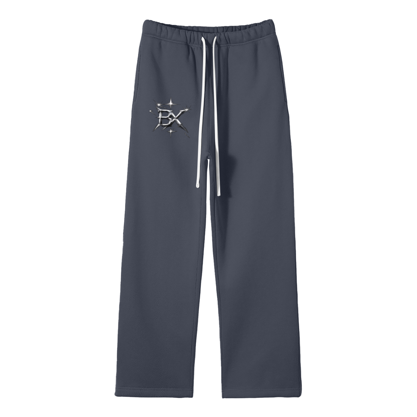 BX  Solid Color Fleece Straight Leg Pants