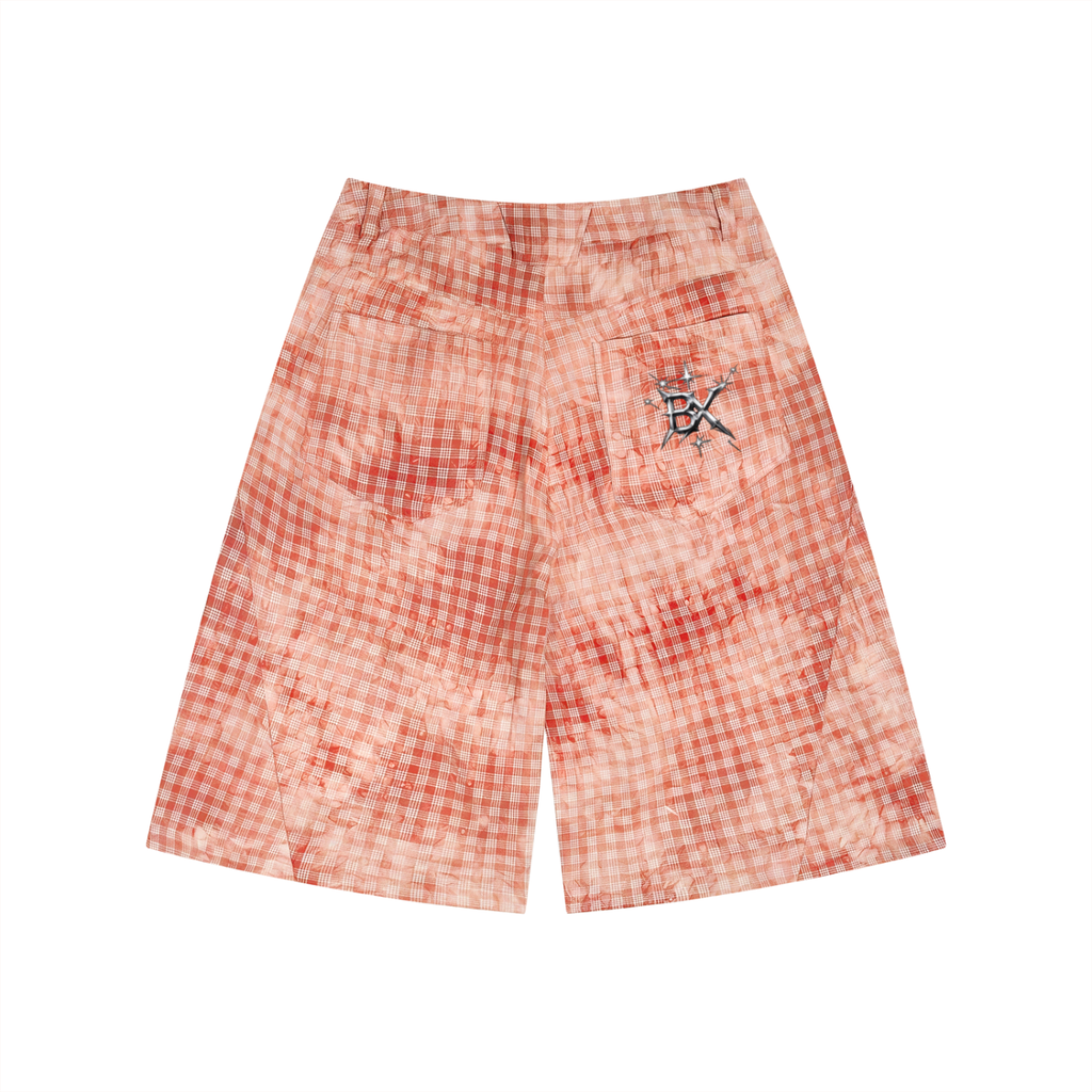 BX Vintage Wash Plaid Shorts
