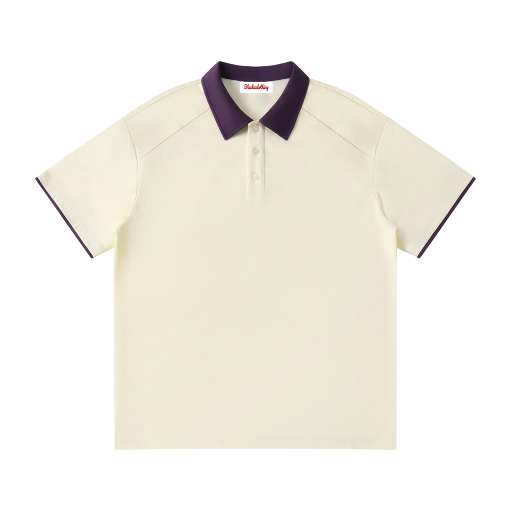BX Contrast Collar Raglan Polo Shirt