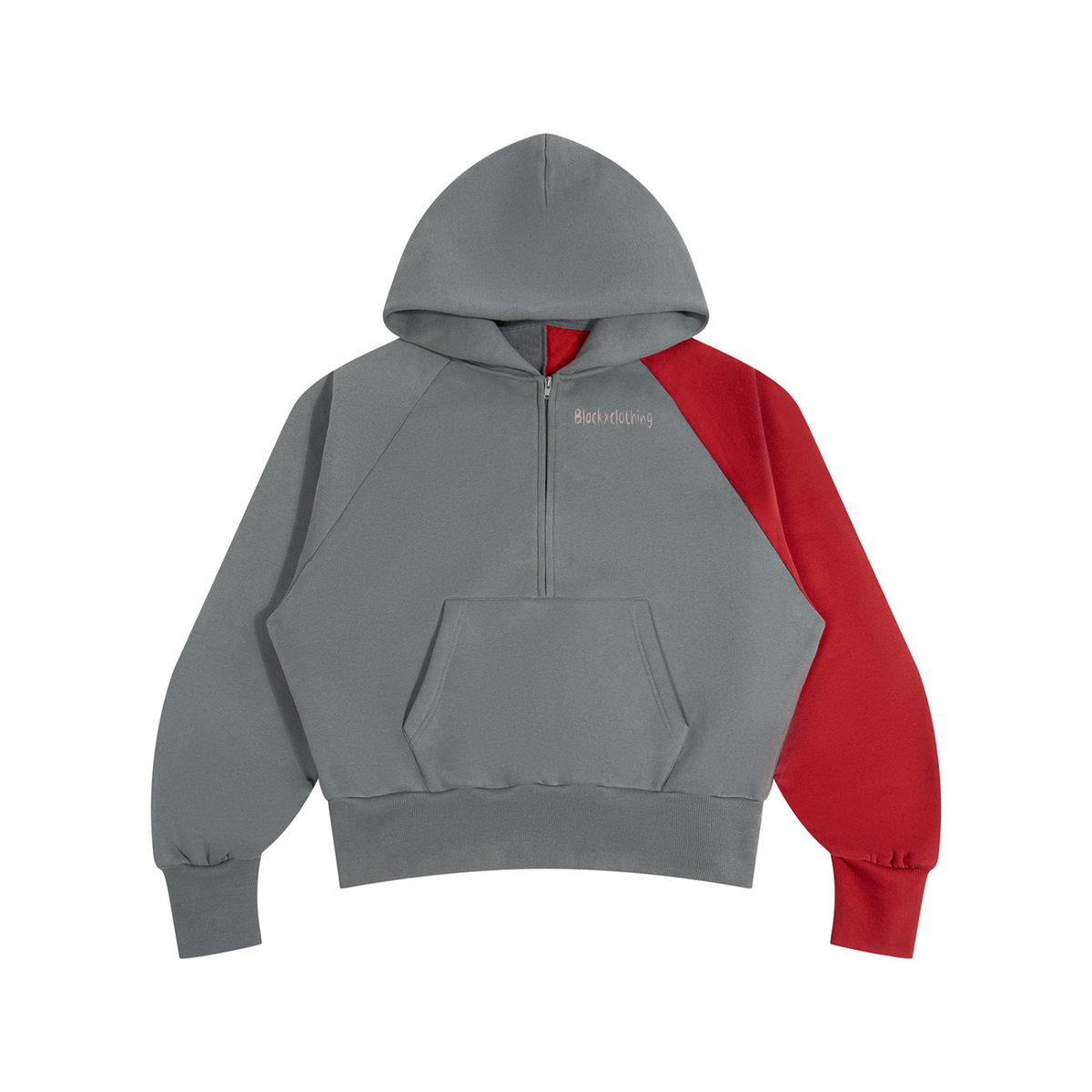 BX  Color-Block Fleece Hoodie