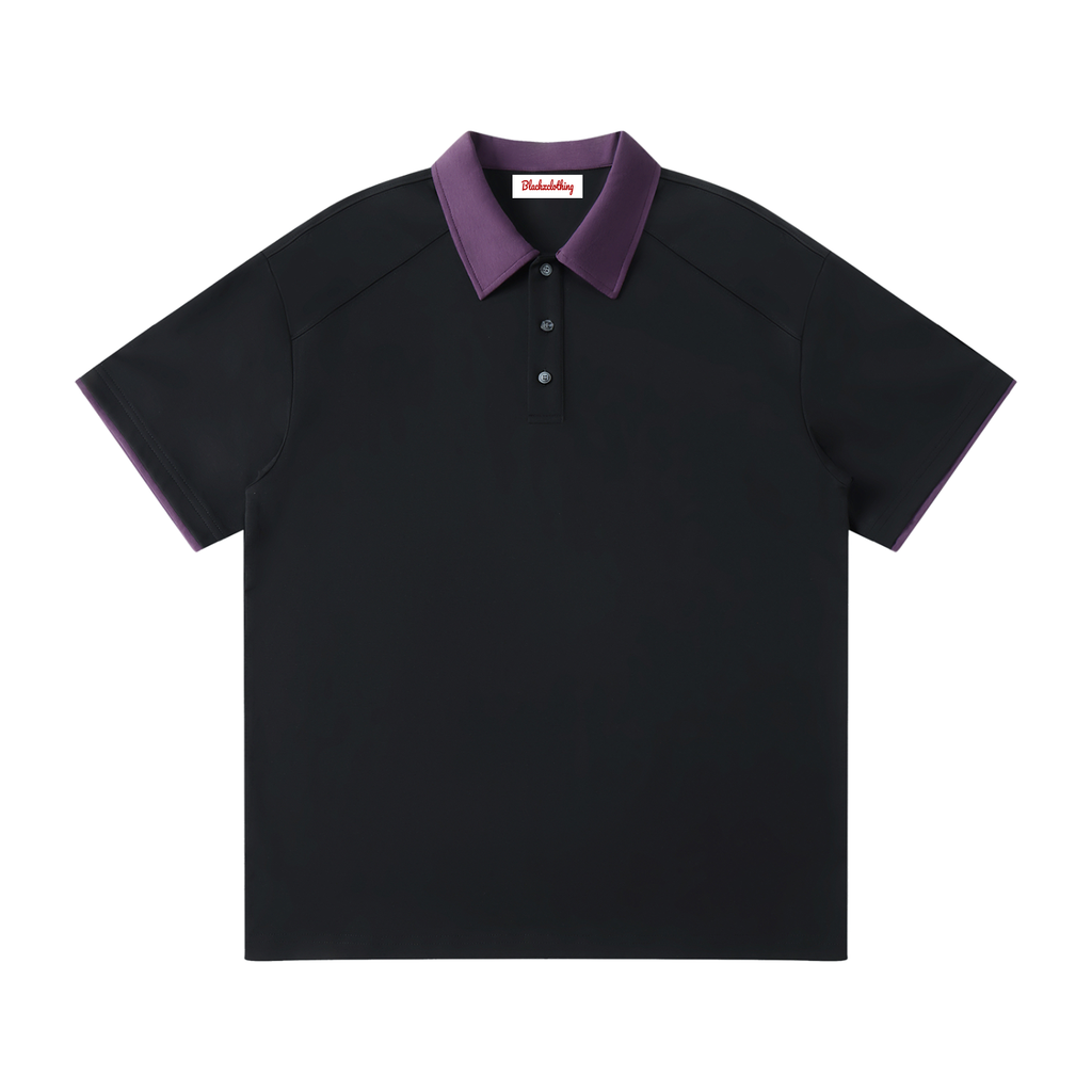 BX Contrast Collar Raglan Polo Shirt