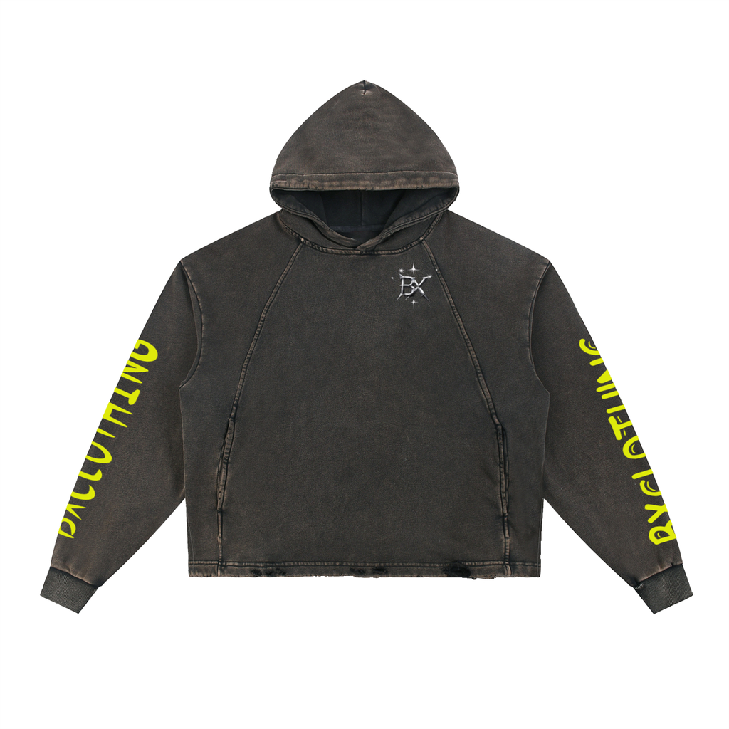 BX Frayed-Hem Hoodie