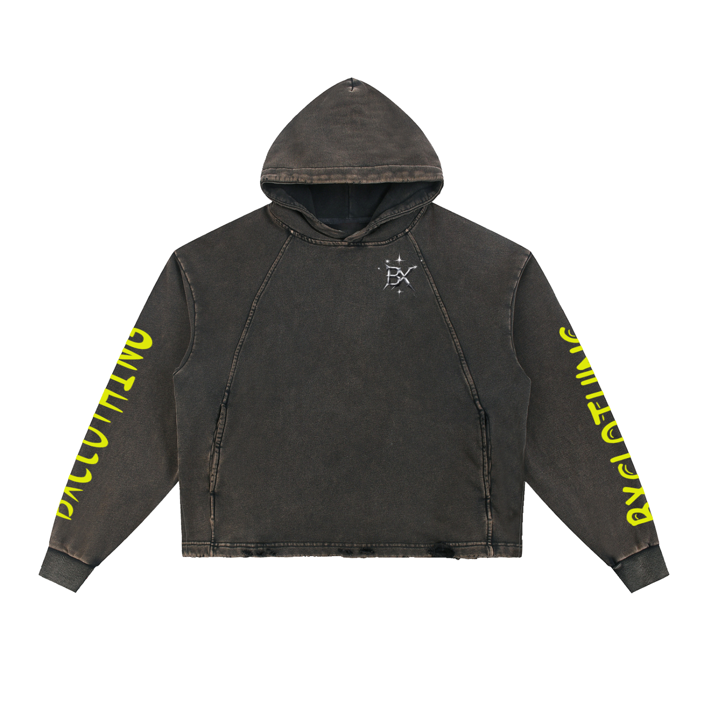 BX Frayed-Hem Hoodie