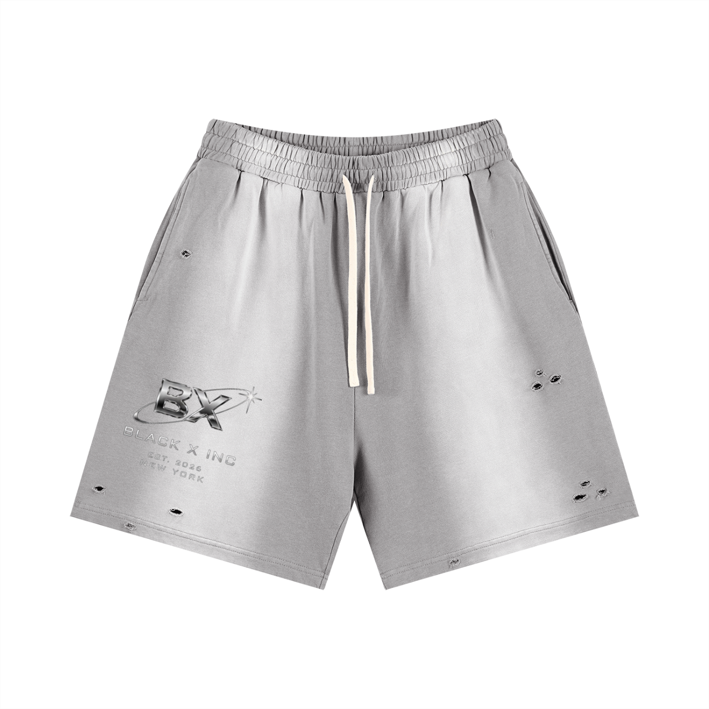 BX Sun Faded Distressed Shorts