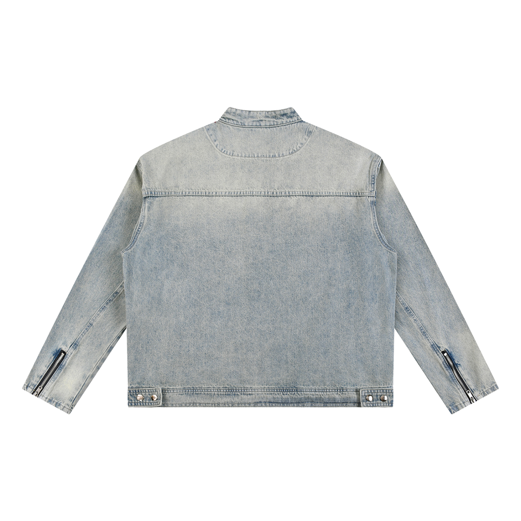 BX Vintage Wash Zip Denim Jacket