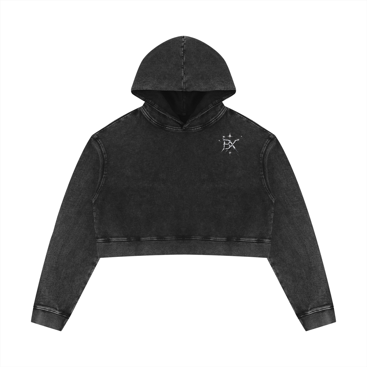 BX Mineral Washed Crop Hoodie