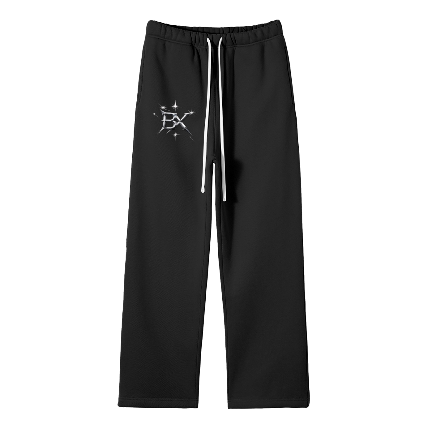 BX  Solid Color Fleece Straight Leg Pants