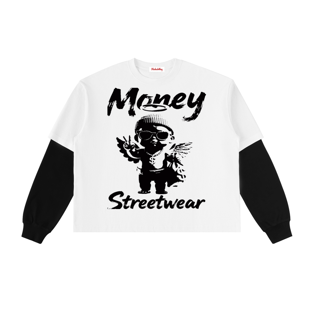 BX Layered Sleeve Cotton T-Shirt