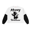 BX Layered Sleeve Cotton T-Shirt