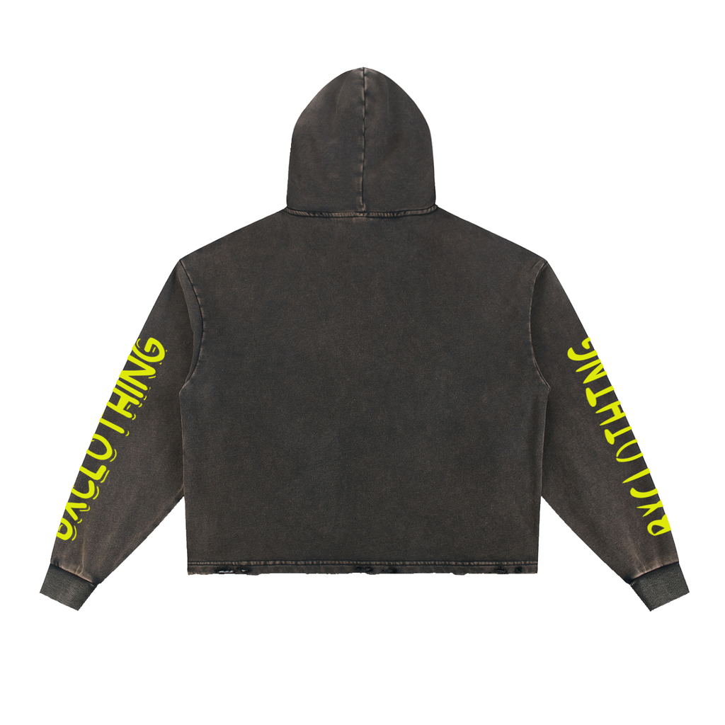 BX Frayed-Hem Hoodie