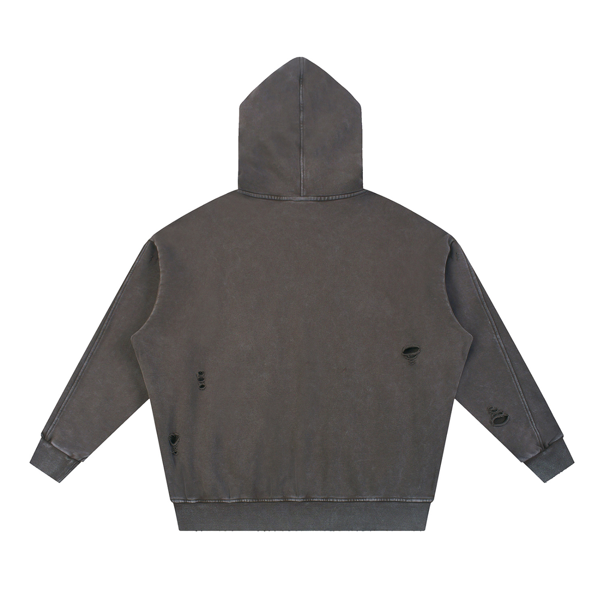 BX Distressed Panel Pocket Hoodie