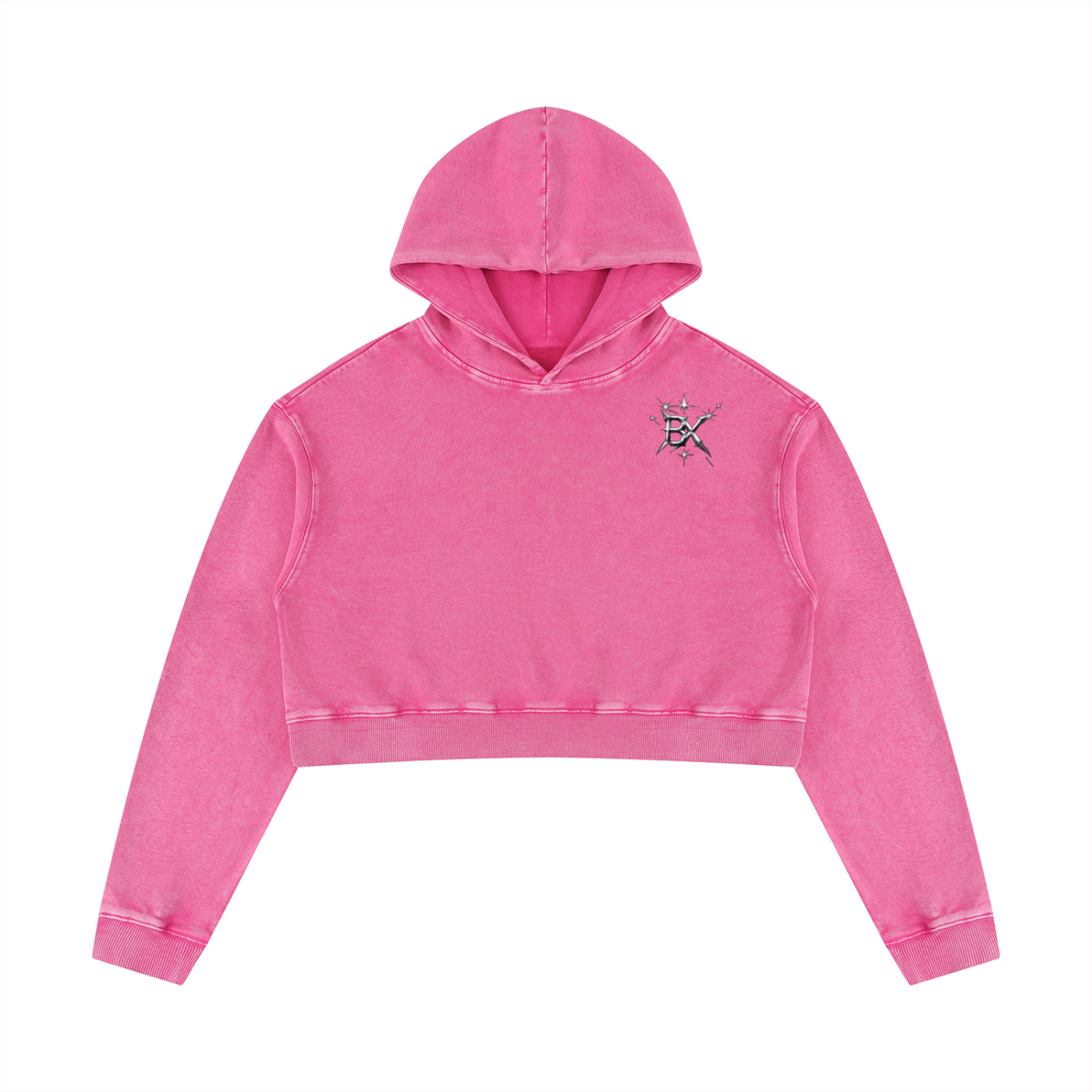 BX Mineral Washed Crop Hoodie
