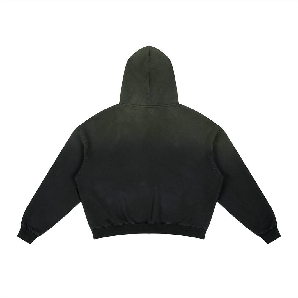 BX Frayed Sunfade Boxy Fleece Hoodie