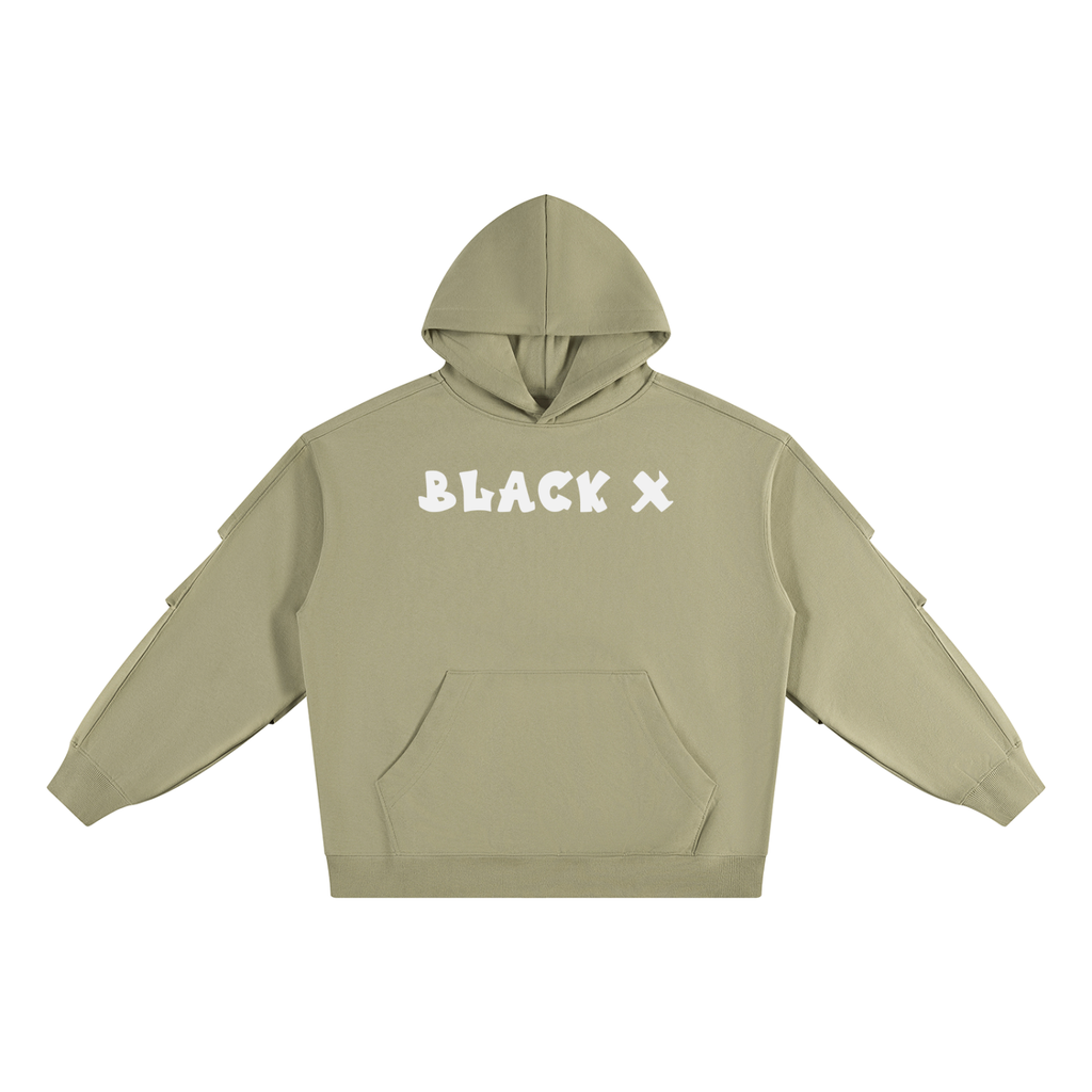 BX Ruched Sleeves Hoodie