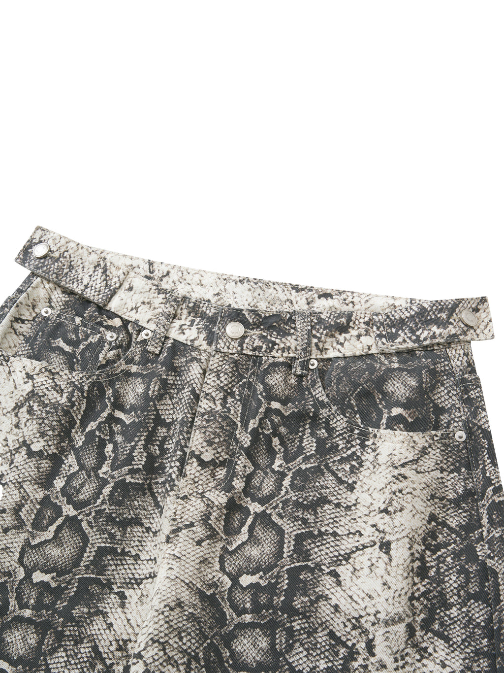 BX Snake Print Barrel Leg Pants