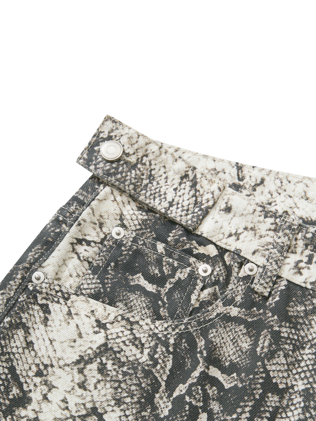 BX Snake Print Barrel Leg Pants