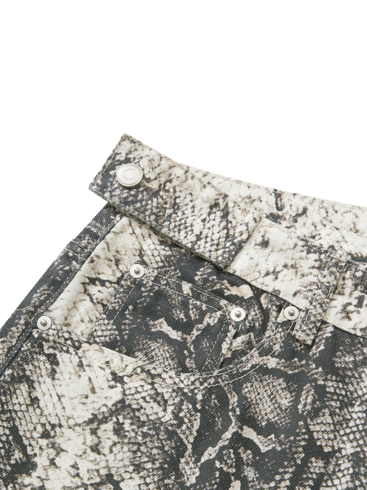 BX Snake Print Barrel Leg Pants