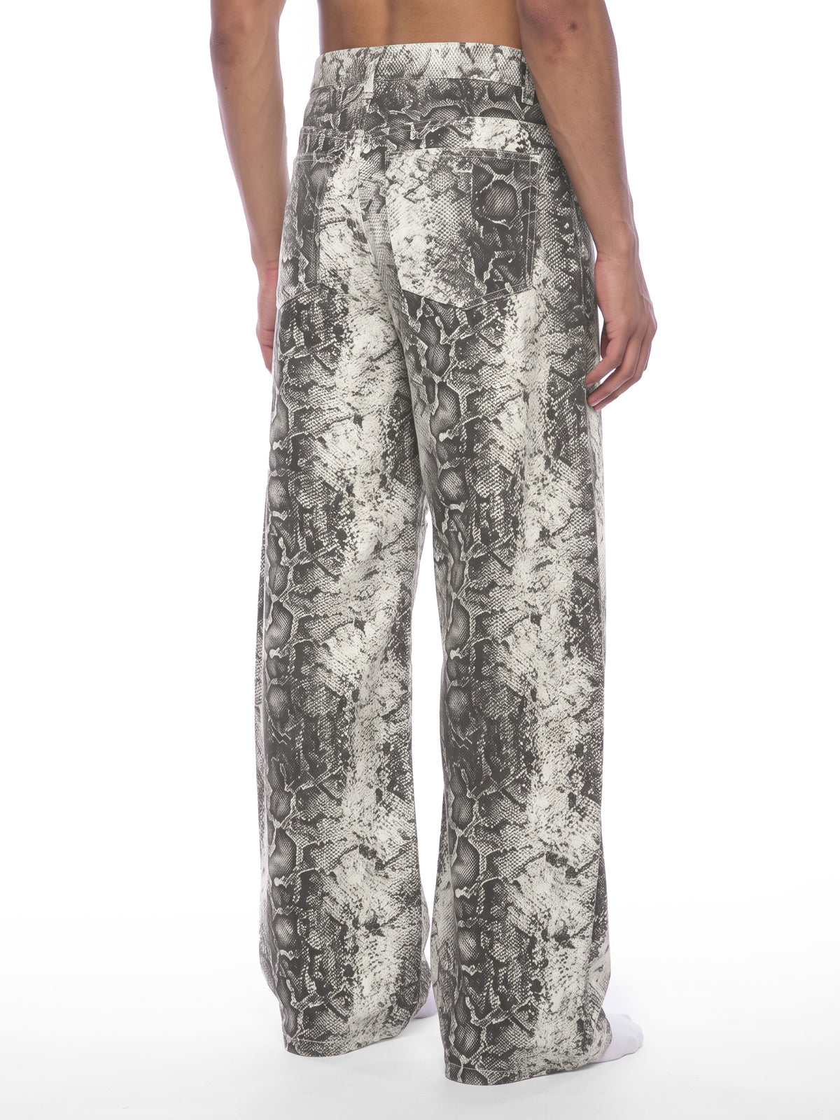 BX Snake Print Barrel Leg Pants