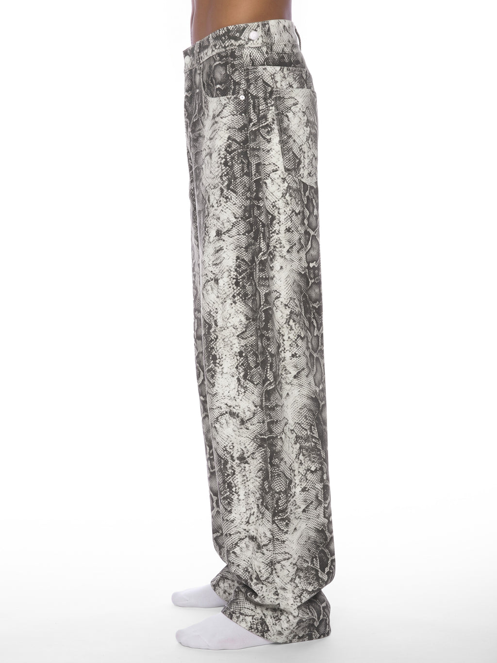 BX Snake Print Barrel Leg Pants